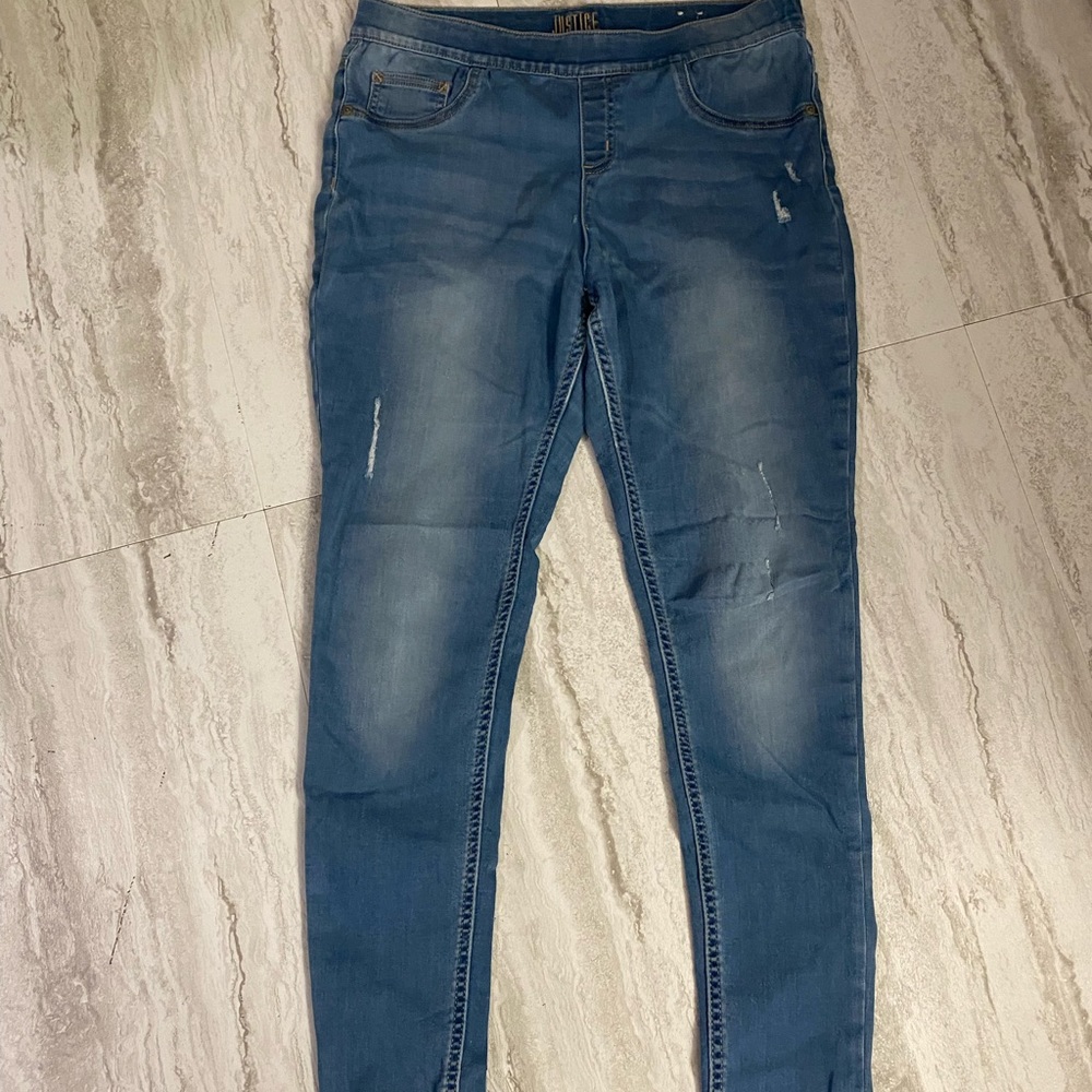 Justice girls jeans, size 18 plus